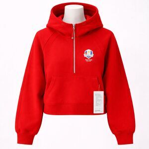 Lululemon Scuba Hoodie Oversized Half-Zip XL/XXL Red Ryder Cup Sweatshirt NEW
